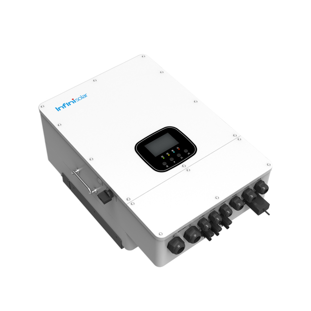 EU118 Hybrid Solar Inverter 5-12KW 48V 550V Three Phase Off-Grid On-Grid Parallel Operation IP65 Wifi Monitoring InfiniSolar