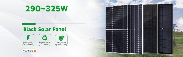 290W~325W Monocrystalline Black Solar Panel High Efficiency Low Degradation Solar Power Generation Yangtze