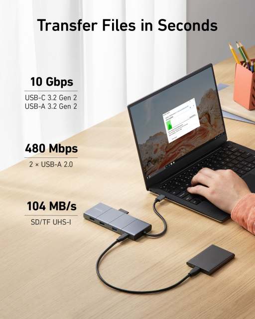 Anker Nano Charger 100W Ultra-Fast Charging Power Adapter with USB-C Cable for MacBook Pro and High-Power Devices