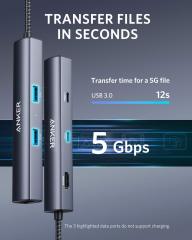 Anker MagGo USB-C Adapter 3-in-1 High-Speed Data Transfer for iPhone 15/16 Series