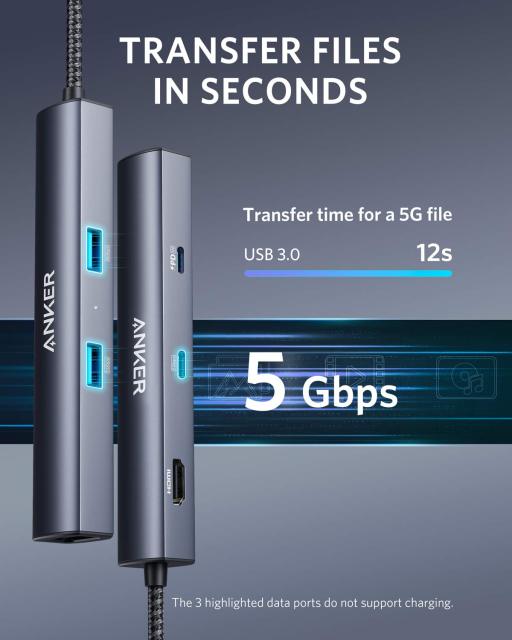 Anker MagGo USB-C Adapter 3-in-1 High-Speed Data Transfer for iPhone 15/16 Series