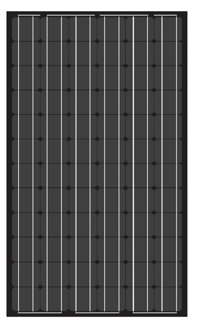 290W~325W Monocrystalline Black Solar Panel High Efficiency Low Degradation Solar Power Generation Yangtze