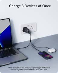 Anker 735 Charger (Nano II 65W) GaN Fast Charging Technology Multi-Device Power Adapter for Phones Tablets & Notebooks