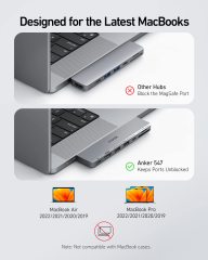 Anker MagGo USB-C Adapter 3-in-1 10Gbps High-Speed Data Transfer for iPhone SD TF Card Reader