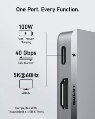 Anker MagGo USB-C Adapter 3-in-1 10Gbps High-Speed Data Transfer for iPhone SD TF Card Reader