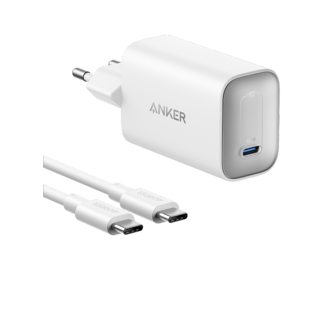 Anker Nano Charger 100W Ultra-Fast Charging Power Adapter with USB-C Cable for MacBook Pro and High-Power Devices