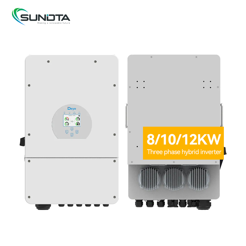 Deye 12KW Three Phase Hybrid Inverter 12kW High-Power Solar PV Grid-Tied Energy Storage Inverter for Residential Commercial Industrial Use