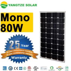 12 Volt Solar Panel Monocrystalline High Efficiency 10 Years Warranty 5W-80W RV Caravan Off-Grid Power Station Applications Yangtze