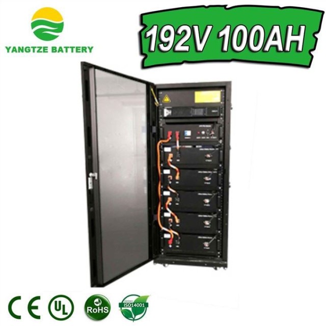 192V 100Ah Lithium Battery Bank Long Cycle Life High Power Light Weight 40% Less Than Lead Acid Wide Temp Range -20℃~60℃ Superior Safety BESS ESS Container Application Yangtze Power