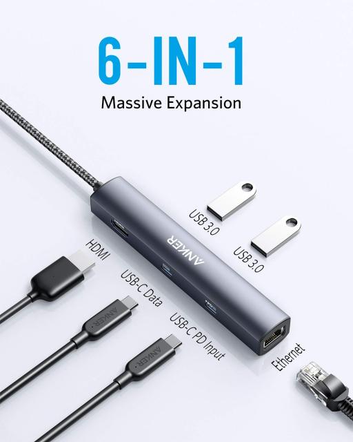 Anker MagGo USB-C Adapter 3-in-1 High-Speed Data Transfer for iPhone 15/16 Series