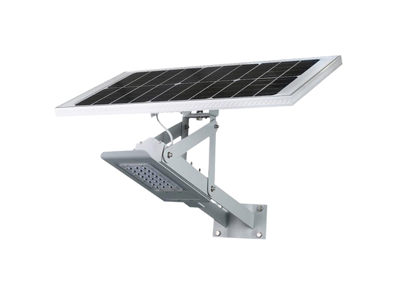 Solar Street Light Intelligent Light Sensing IP65 Waterproof Long Life High Efficiency Monocrystalline Panel 13200mAh Lithium Battery 3 Nights Lighting for Outdoor Roadway Lighting