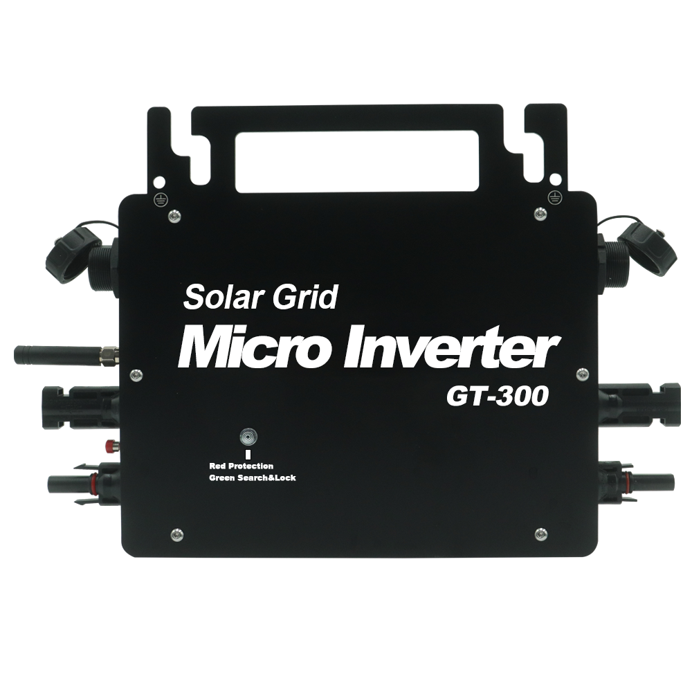GT-300 Grid-Tied Solar Inverter 300W 20V-50V Input 120V/230V Output for Residential and Commercial PV Systems