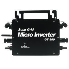 GT-300 Grid-Tied Solar Inverter 300W 20V-50V Input 120V/230V Output for Residential and Commercial PV Systems