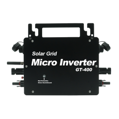 Grid-Tied Micro Inverter with Heat Sink and IP66 Waterproof Rating for Solar PV Systems GT-400