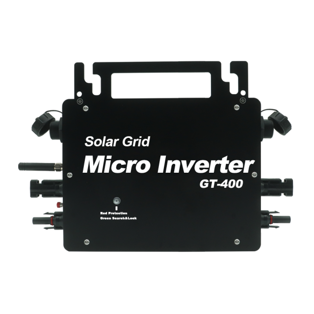 Grid-Tied Micro Inverter with Heat Sink and IP66 Waterproof Rating for Solar PV Systems GT-400