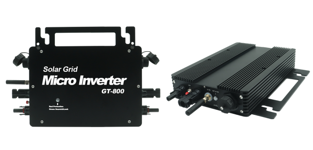 GT Series Micro Inverter Back Cooling High Efficiency Solar Power Conversion System for Residential and Commercial PV Applications