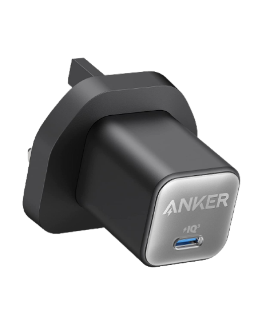 Anker 511 Charger (Nano 3, 30W) Compact GaN Fast Charging Power Adapter for Phones Tablets and Laptops