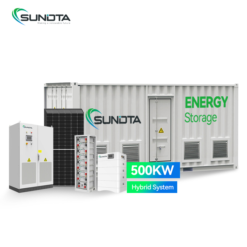2000kW On-Grid Solar Panel System Complete Set Half-Cut Mono 560W 100kW Inverter Roof/Ground Mount 4mm2 PV Cable 5 Years Warranty Sundta