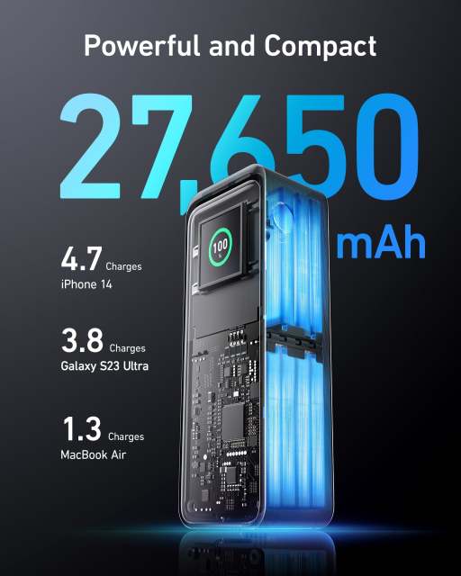 Anker 511 Charger (Nano 3, 30W) Compact GaN Fast Charging Power Adapter for Phones Tablets and Laptops