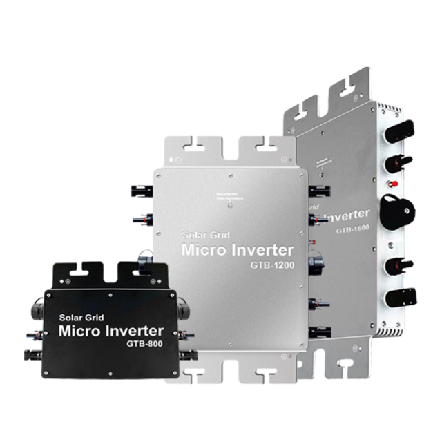 GT Series Micro Inverter Back Cooling High Efficiency Solar Power Conversion System for Residential and Commercial PV Applications