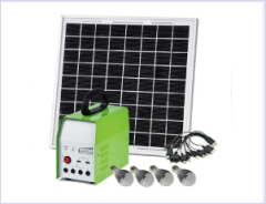 DC Solar Lighting Kits 2*5V USB 4*12V DC Output Off-Grid Solar Power System for Outdoor Lighting