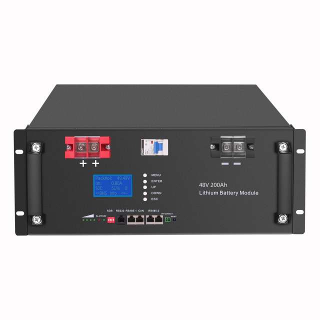 48V 200Ah LiFePO4 Battery Rack Mount High-Density Energy Storage for Solar Power Systems