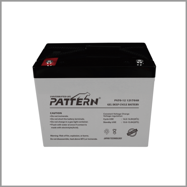 GEL Battery PG70-12 12V 70AH Deep Cycle High Temperature Resistant for Solar Wind Power Systems