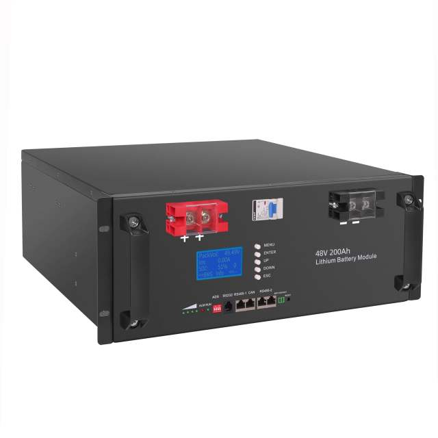 48V 200Ah LiFePO4 Battery Rack Mount High-Density Energy Storage for Solar Power Systems