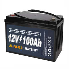 LiFePO4 Battery 12V 100Ah High Current Waterproof for RV Marine Solar Storage