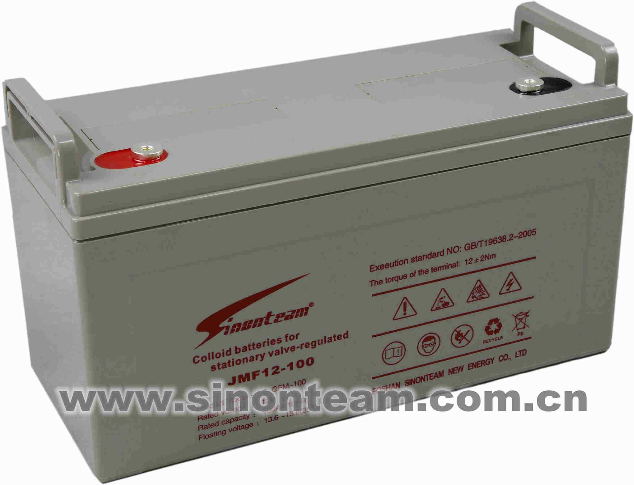 JMF12-100 12V 100Ah Valve Regulated Lead Acid Battery for UPS Communication Systems Medical Equipment Sinonteam