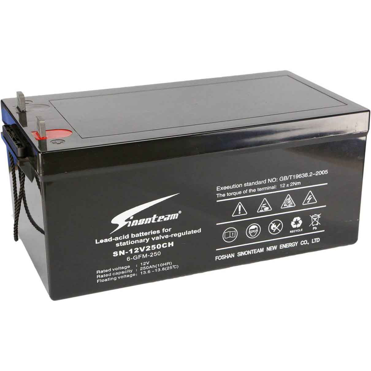 SN-12V250CH High-Energy Deep Cycle AGM Battery for UPS Telecom Systems