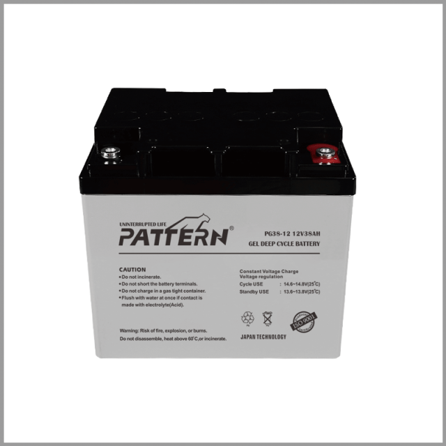 GEL Battery PG38-12 12V 38AH Deep Cycle High Temperature Resistant for Solar Wind Power Systems