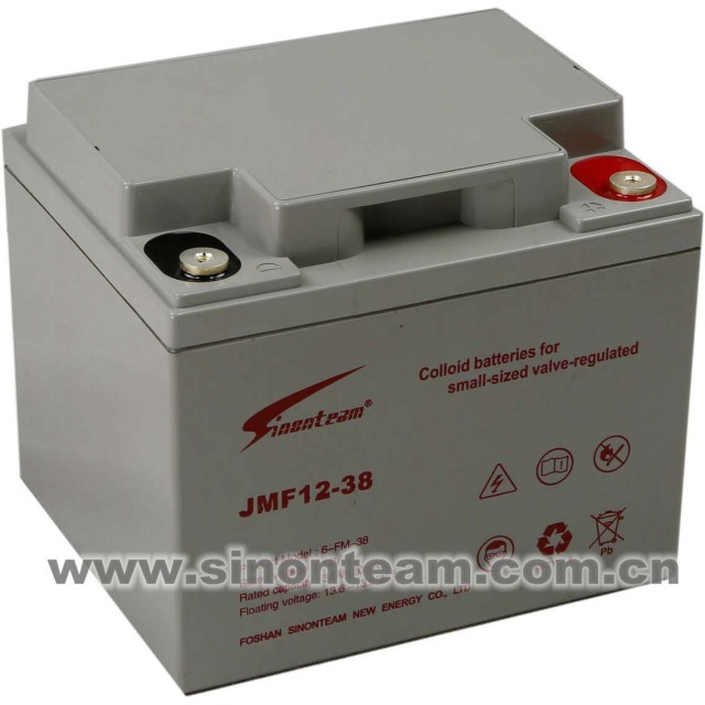 Valve Regulated Lead Acid Battery 12V 38Ah Deep Cycle Sealed AGM for UPS Solar Power Systems Sinonteam