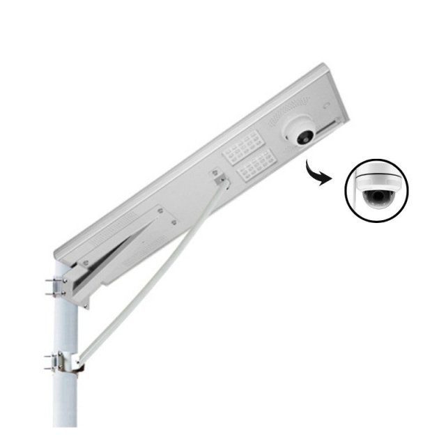 All-in-One Aluminum Solar Street Light with 4G HD CCTV IP65 Outdoor for Government Lighting Projects
