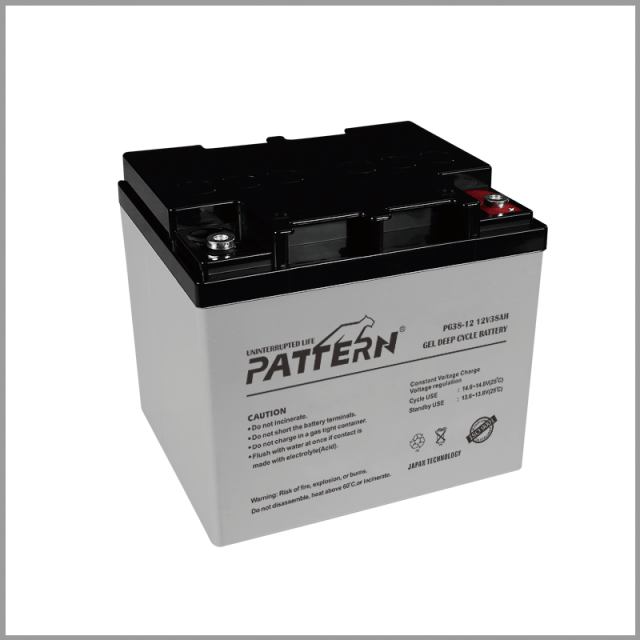 GEL Battery PG38-12 12V 38AH Deep Cycle High Temperature Resistant for Solar Wind Power Systems