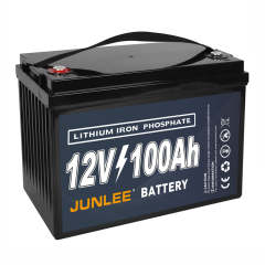 LiFePO4 Battery 12V 100Ah High Current Waterproof for RV Marine Solar Storage