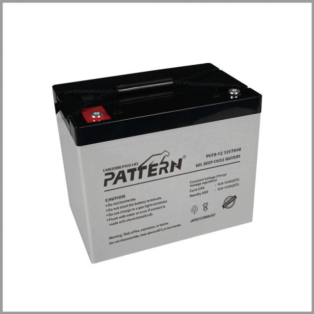 GEL Battery PG70-12 12V 70AH Deep Cycle High Temperature Resistant for Solar Wind Power Systems