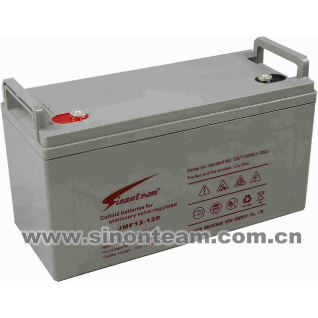JMF12-120 Valve Regulated Maintenance-Free Colloid Battery 12V 100Ah for Energy Storage Systems