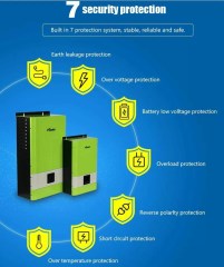 6000W Off-Grid Solar Inverter with 60A MPPT Charger 48VDC 220V/230VAC 50/60Hz for Home and Small Business Energy Storage Prostar