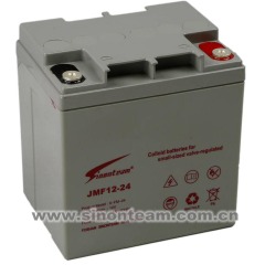 JMF12-24 12V 24Ah Sealed Valve Regulated Lead Acid Battery for UPS Power Systems Sinonteam