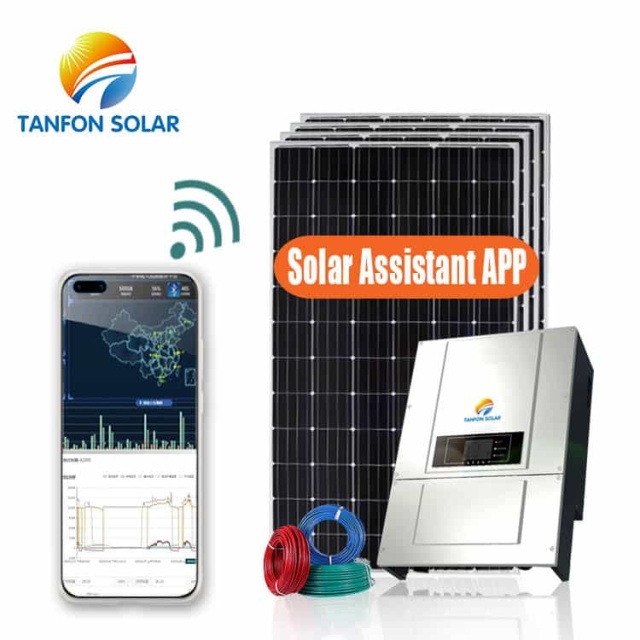 10kW On-Grid Solar Power System 30x350W Mono PV Panels with Inverter for Residential Commercial Use TANFON