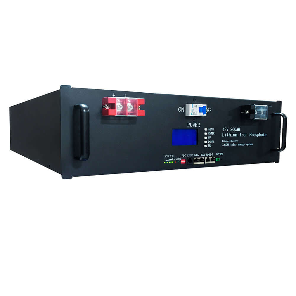 48V 200Ah Lithium Iron Phosphate Battery 10KWH Smart BMS for Solar Storage and Off-Grid Systems