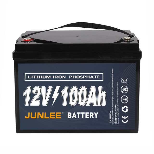 LiFePO4 Battery 12V 100Ah High Current Waterproof for RV Marine Solar Storage