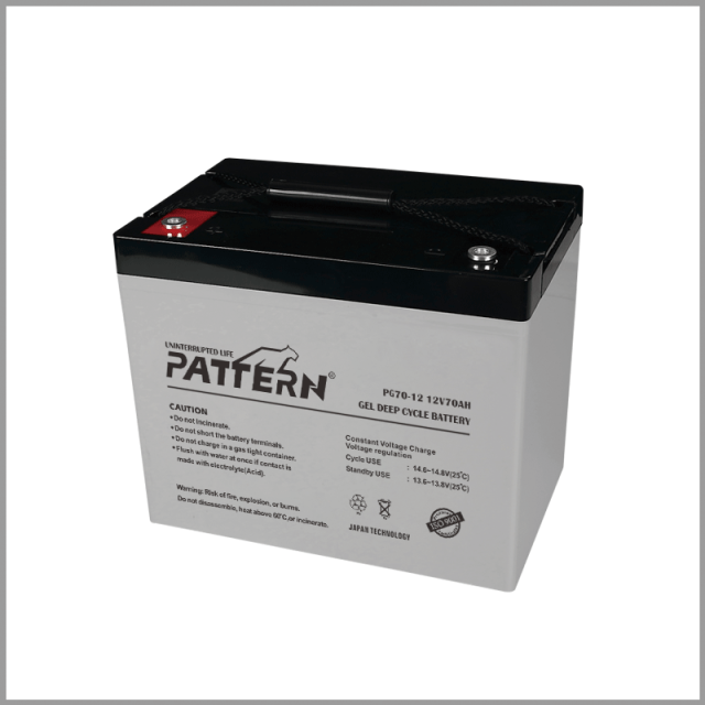 GEL Battery PG70-12 12V 70AH Deep Cycle High Temperature Resistant for Solar Wind Power Systems