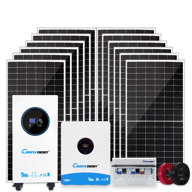 12KW Solar Energy System 12KVA LBF-48400C 20KWH Off-Grid Hybrid Power Supply for Residential Industrial Use