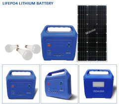 Portable Solar Power Station 500W 12V Pure Sine Wave Off-Grid Camping System Wakatek