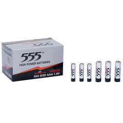 AA Heavy Duty Carbon Zinc Battery 1.5V Long-Durability Good-Property Leak-Proof for Household Devices 555