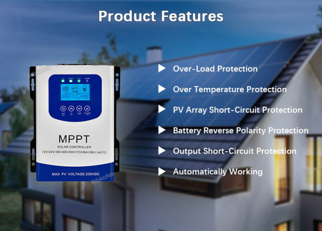 MPPT Charge Controller 40A/60A 98.5% Efficiency Solar Power System Wakatek