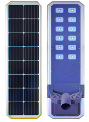 T2-100w Solar Street Light Integrated All-in-One Design with LiFePO4 Battery and MPPT Controller for Outdoor Lighting WAKATEK