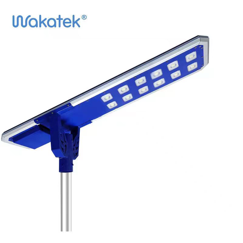 T2-100w Solar Street Light Integrated All-in-One Design with LiFePO4 Battery and MPPT Controller for Outdoor Lighting WAKATEK